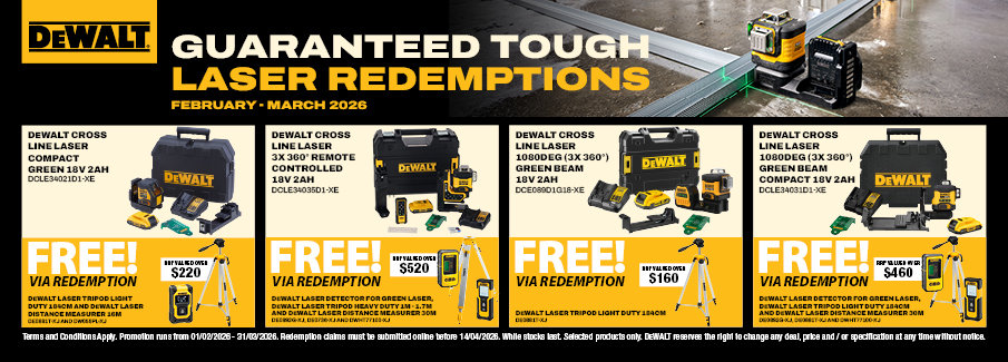 DEWALT Laser Redemptions Feb-Mar 2026